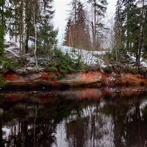 Красные девонские берега Оредежа